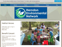 Tablet Screenshot of herndonenvironment.org